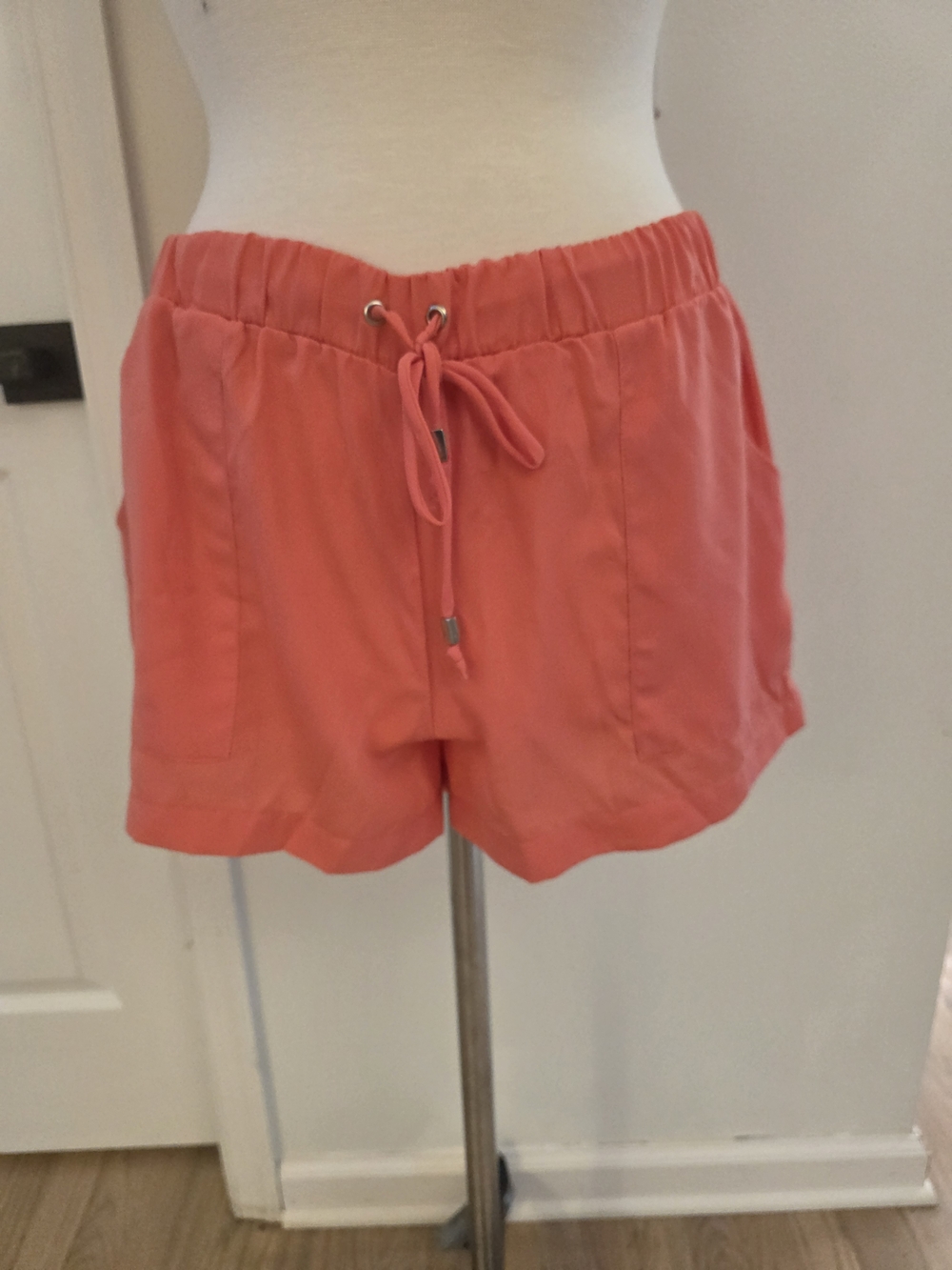 Mossimo Supply Co. Coral Drawstring Athletic Shorts